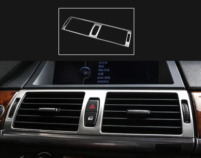 Накладка центрального кондиціонера салону BMW X5 E70/X6 E71 хром тюнінг фото