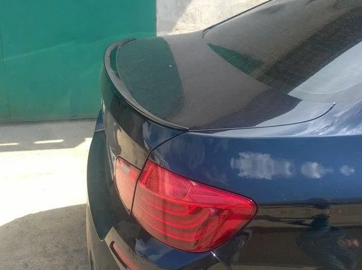 Спойлер крышки багажника BMW F10 стиль М5 (стеклопластик) тюнинг фото