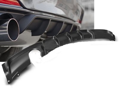 Накладка на задний бампер BMW F30 М-Performance (под одну одинарную выхлопную трубу) тюнинг фото