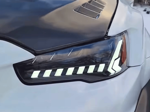 Оптика передня, фари на Mitsubishi Lancer (2008-2016) з DRL тюнінг фото