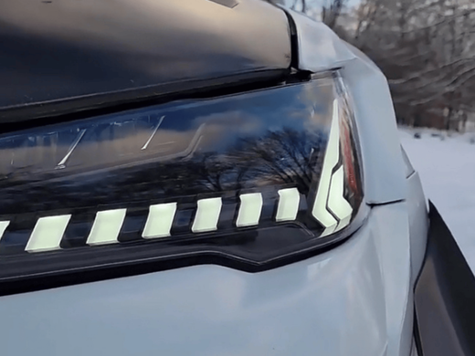 Оптика передня, фари на Mitsubishi Lancer (2008-2016) з DRL тюнінг фото