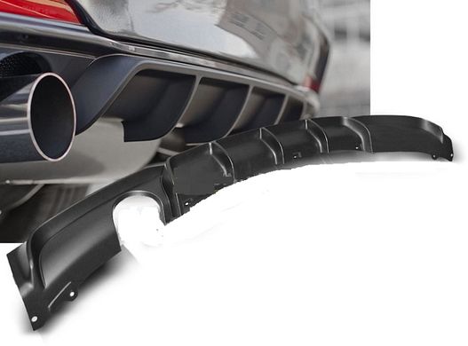 Накладка на задній бампер BMW F30 М-Performance (під одинарну вихлопну трубу) тюнінг фото