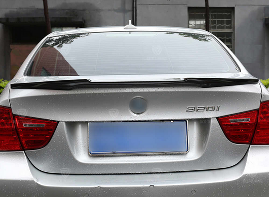 Спойлер BMW 3 E90 стиль M4 чорний глянсовий ABS-пластик тюнінг фото
