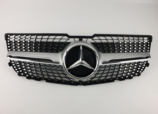 Решітка радіатора Mercedes X204 стиль Diamond Silver (12-15 р.в.) тюнінг фото