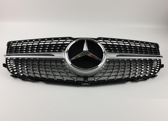 Решітка радіатора Mercedes X204 стиль Diamond Silver (12-15 р.в.) тюнінг фото