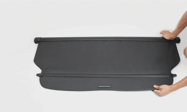 Задняя накладка (шторка, полка) багажника Toyota Highlander (08-13 г.в.) тюнинг фото