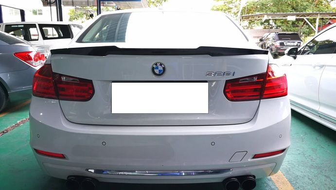 Спойлер багажника BMW F30 стиль M4 черный глянцевый (ABS-пластик) тюнинг фото