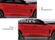 Пороги, накладки на пороги BMW X6 F16 (2014-2019) чорний глянець тюнінг фото