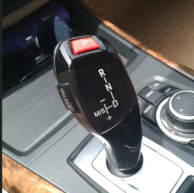Накладка на ручку КПП BMW X5 E70/X6 E71 чорна тюнінг фото