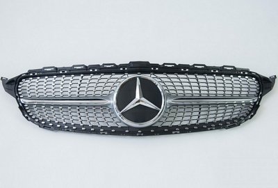 Решетка радиатора на Mercedes W205 C450 в стиле Diamond (14-18 г.в.) тюнинг фото