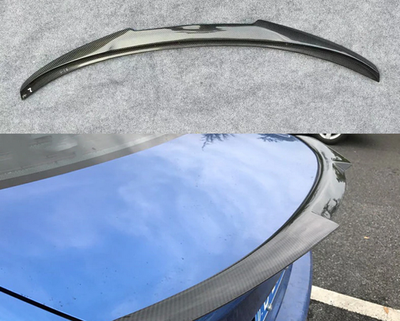 Спойлер BMW F10 стиль М4 в цвете карбон (ABS-пластик) тюнинг фото