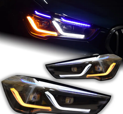 Оптика передняя, фары BMW X1 F48 F49 Full LED стиль Laser (2015-...) тюнинг фото