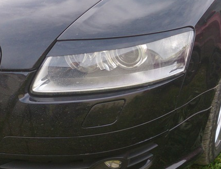 Вії на AUDI A6 С6 (04-08 р.в.) у чорному глянці тюнінг фото