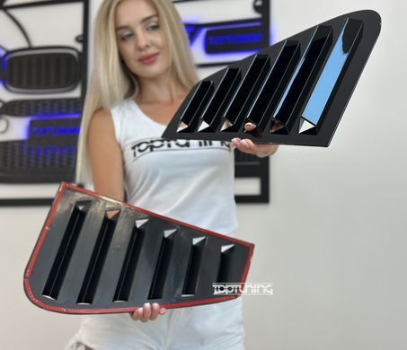 Накладки (жабры) на окна задних дверей VW Golf MK4 тюнинг фото