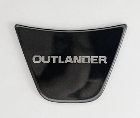 Накладка на руль Mitsubishi Outlander черная (2017-...) тюнинг фото