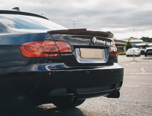Спойлер багажника BMW 3 E92 стиль M4 чорний глянсовий ABS-пластик тюнінг фото