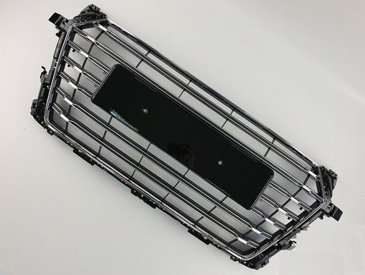 Решетка радиатора Audi TT S-Line черный + хром (14-18 г.в.) тюнинг фото
