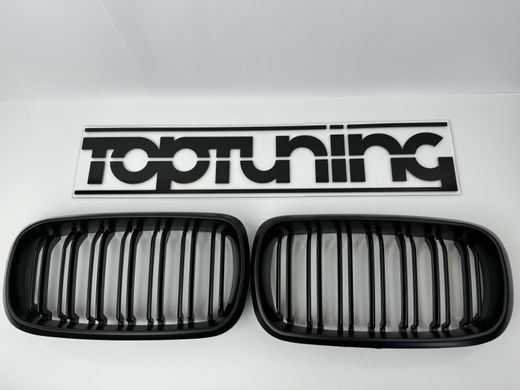 Решітка радіатора BMW X5 F15 / X6 F16 стиль М чорна матова тюнінг фото