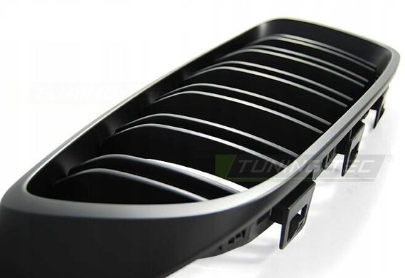 Решітка радіатора, ніздрі для БМВ F32 стиль М4 (чорний матовий) тюнінг фото