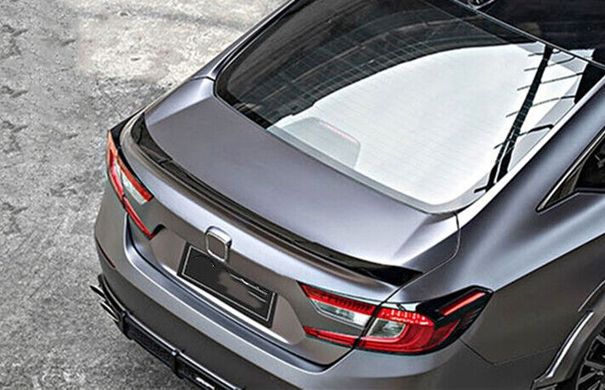Спойлер Honda Accord 10 стиль V чорний глянсовий (ABS-пластик) тюнінг фото