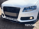 Накладка переднего бампера Audi A4 B8 8K ( 2009-2012 г.в.) черный глянец тюнинг фото