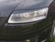 Вії на AUDI A6 С6 (04-08 р.в.) у чорному глянці тюнінг фото