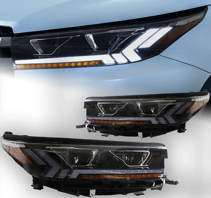 Передня оптика, фари Toyota Highlander Full LED (17-20 г.в.) тюнінг фото