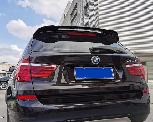 Спойлер задніх дверей BMW X3 F25 чорний глянсовий ABS-пластик тюнінг фото