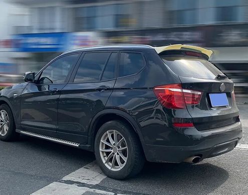 Спойлер задніх дверей BMW X3 F25 чорний глянсовий ABS-пластик тюнінг фото