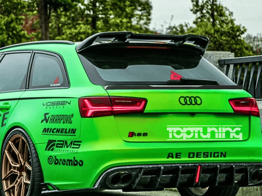 Спойлер на Audi A6 RS6 4G C7 Avant (2011-2018) чорний глянець тюнінг фото