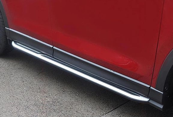 Пороги, подножки боковые Mazda CX-5 II стиль OEM (2017-...) тюнинг фото