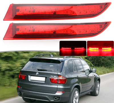 Стоп-сигнали на BMW E70 LCI червоні (10-13 р.в.) тюнінг фото