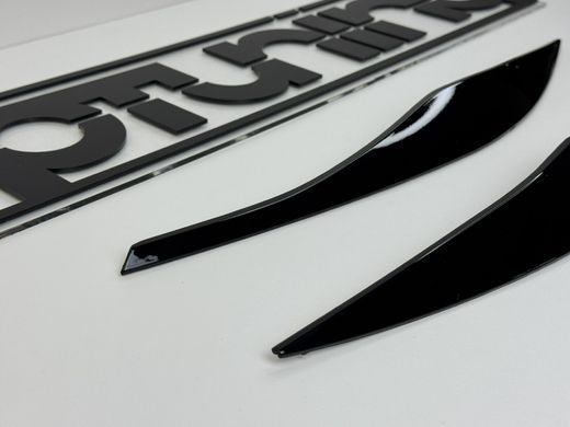 Вії на BMW 3 E90/E91 чорний глянець ABS-пластик тюнінг фото
