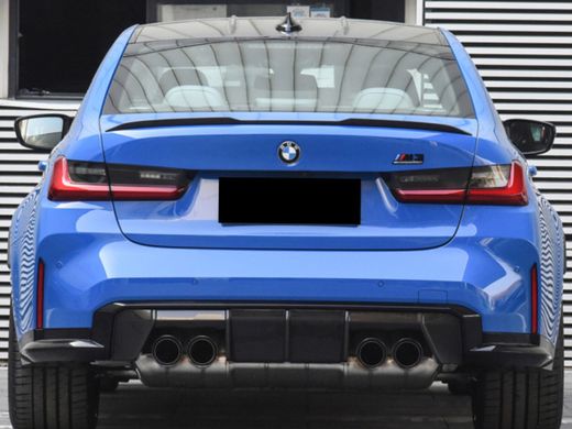 Спойлер багажника BMW X6 G06 стиль M4 чорний глянсовий ABS-пластик тюнінг фото