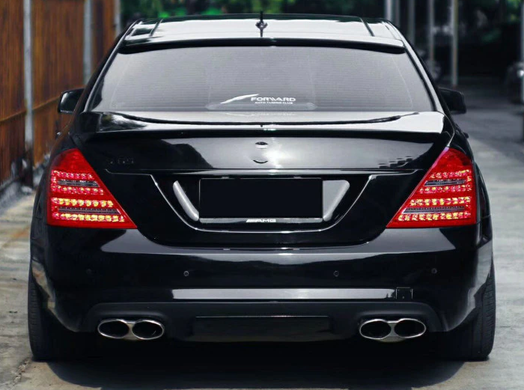 Спойлер багажника Mercedes W221 (ABS-пластик) тюнінг фото