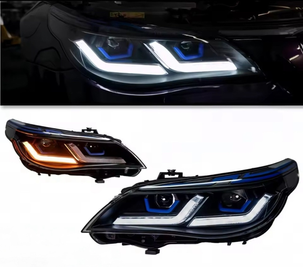 Оптика передняя, светодиодные фары на BMW E60 рестайл тюнинг фото