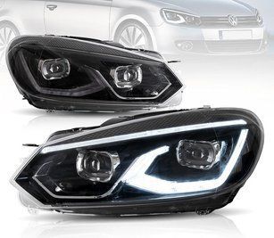 Оптика передняя, фары на Volkswagen Golf 6 Full Led тюнинг фото