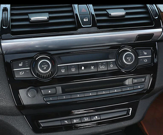 Накладки передньої панелі салону BMW X5 E70 / X6 E71 чорні тюнінг фото