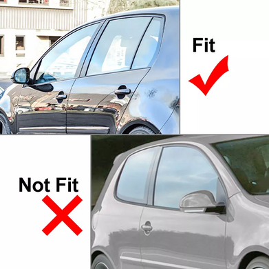 Накладки (зябра) на вікна задніх дверей Volkswagen Golf MK5 тюнінг фото