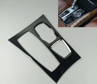 Накладка центральной панели салона BMW X5 E70 / X6 E71 черная (10-14 г.в) тюнинг фото