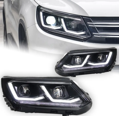 Оптика передняя, фары VW Tiguan Full LED (12-16 г.в.) тюнинг фото