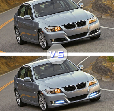 Дневные ходовые огни BMW 3 серии E90 (09-11 г.в.) тюнинг фото