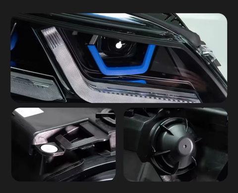 Оптика передня, світлодіодні фари на BMW E60 рестайл тюнінг фото