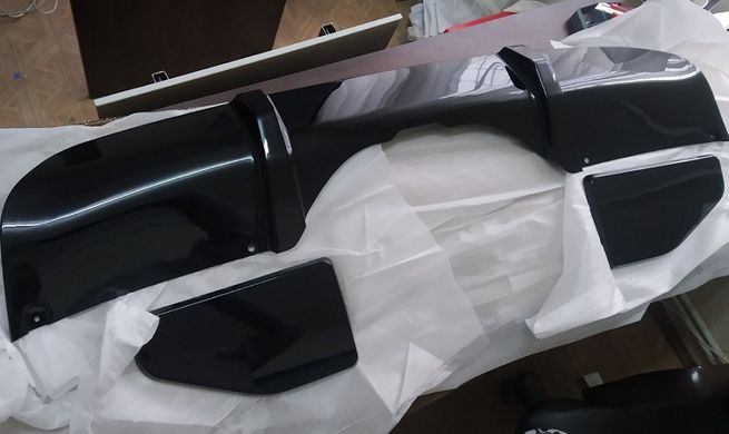 Накладка заднього бампера BMW X5 F15 М-пакет (пофарбований ABS-пластик) тюнінг фото