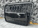 Решетка радиатора Ауди A6 C6 стиль RS6, черная глянцевая (04-11 г.в.) тюнинг фото