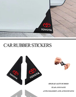 Защитные резиновые накладки на дверные углы Toyota тюнинг фото