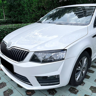 Вії на Skoda Octavia A7 чорний глянець ABS-пластик (13-17 р.в.) тюнінг фото