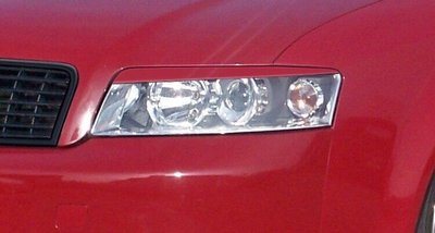 Реснички, накладки фар Audi A4 b6, верхние тюнинг фото