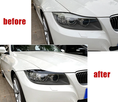Вії на BMW 3 E90/E91 під фарбування ABS-пластик тюнінг фото