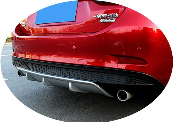 Накладка на задній бампер Mazda 6 (12-18 р.в.) тюнінг фото
